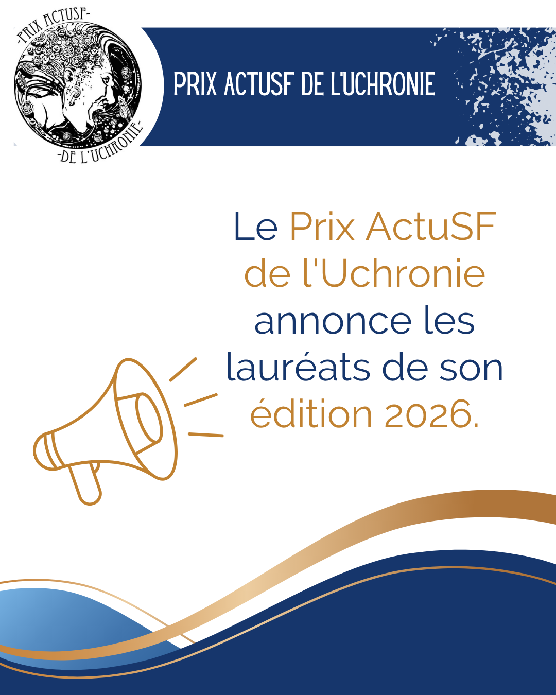 Le prix ActuSF de l'Uchronie annonce ses lauréats 2026 !